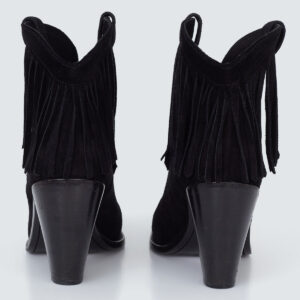 Bota Saint Laurent Franjas Preta Tam. 38 Br