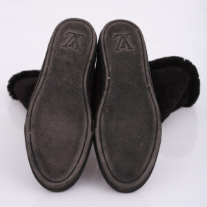 Bota Louis Vuitton Monograma Preto Tam. 37 Br