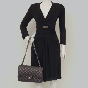 Bolsa Chanel Clássica Jumbo Chumbo