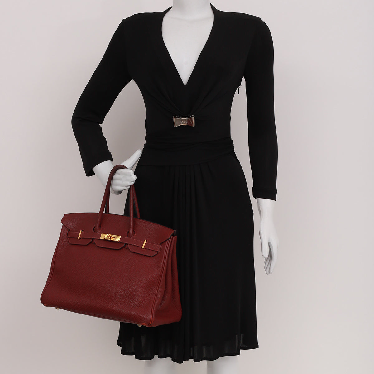 Bolsa Hermès Birkin 35 Vinho