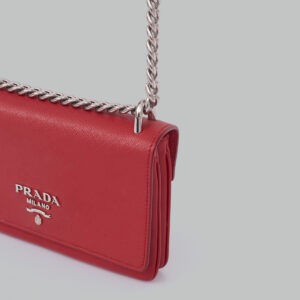 Bolsa Prada Saffiano Vermelha