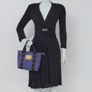 ⁠Bolsa Louis Vuitton Tecido Azul