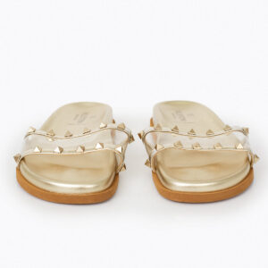 Papete Valentino Dourada com Studs Tam. 37 Br