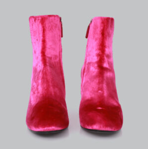 Bota Balenciaga Veludo Rosa TAM. 37 BR