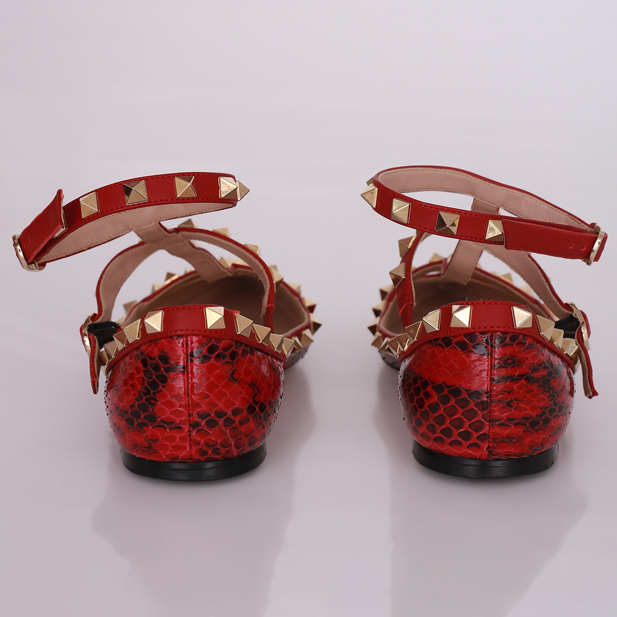 Sapatilha Valentino Rockstud Python Tam. 34,5 Br