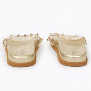Papete Valentino Dourada com Studs Tam. 37 Br