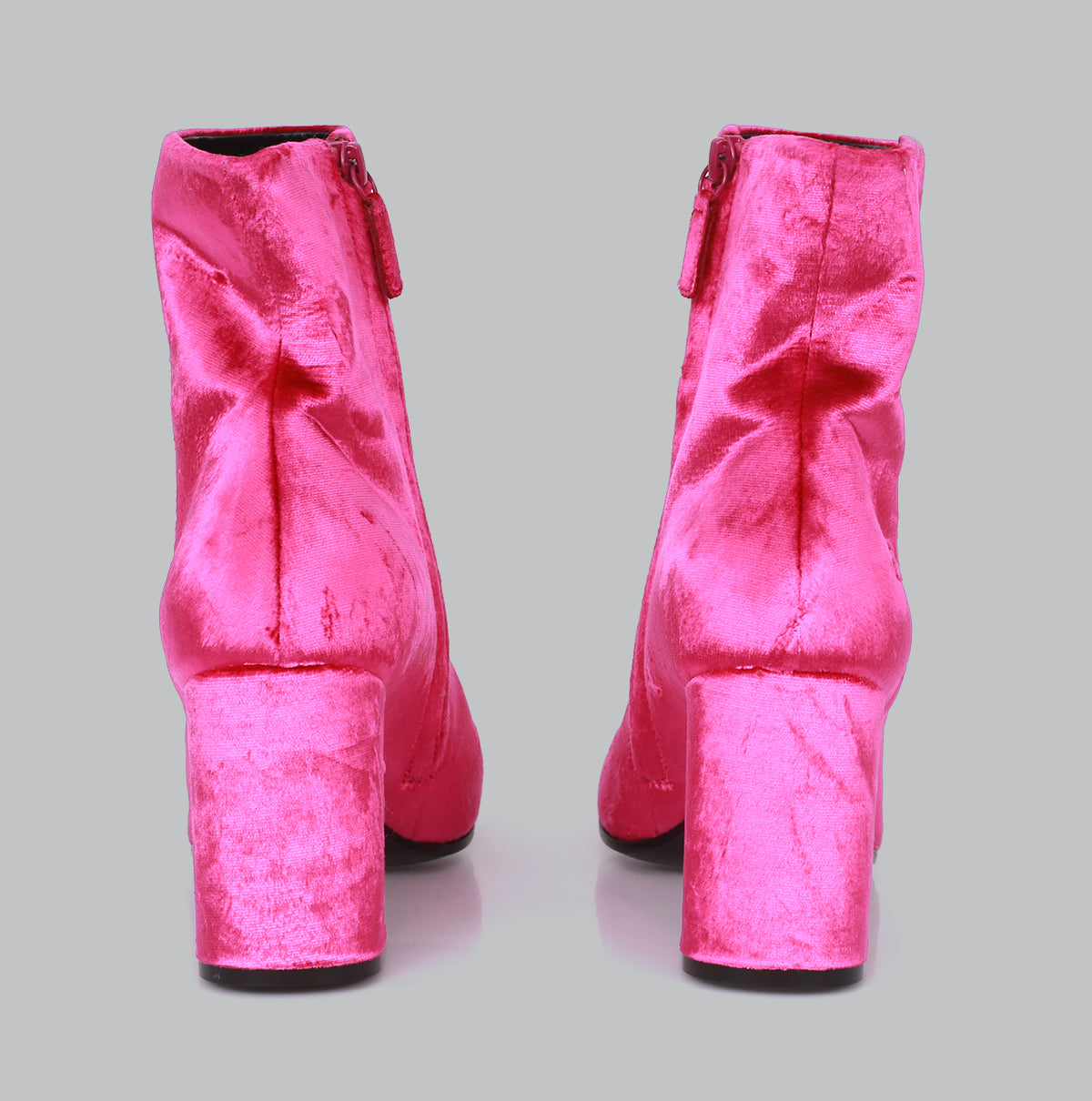 Bota Balenciaga Veludo Rosa TAM. 37 BR