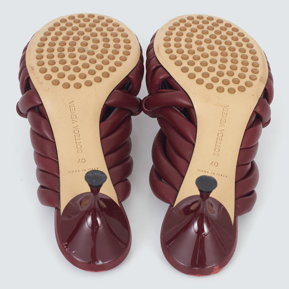 ⁠Mule Bottega Veneta Vinho Tam. 38 Br