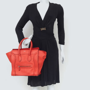 Bolsa Celine Luggage Vermelha Média