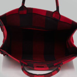 Bolsa Christian Dior Book Tote Xadrez