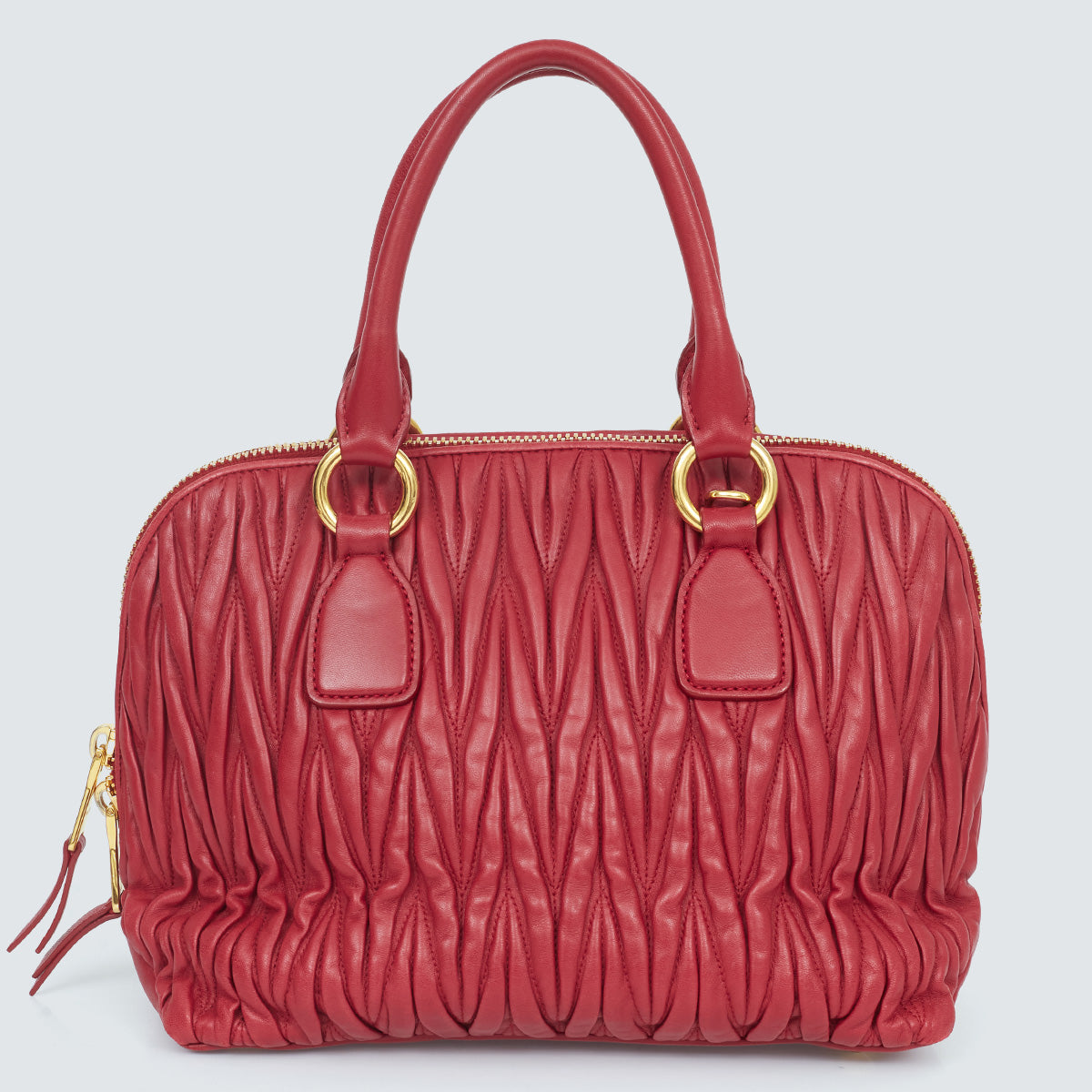 ⁠Bolsa Miu Miu Vermelha Matelassê