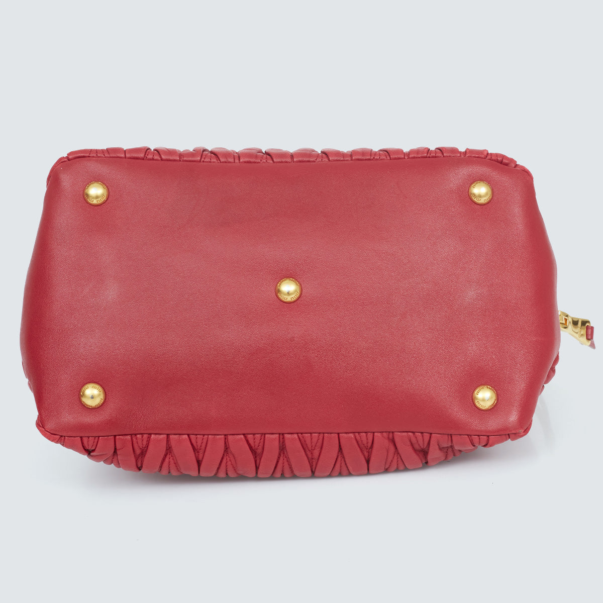 ⁠Bolsa Miu Miu Vermelha Matelassê