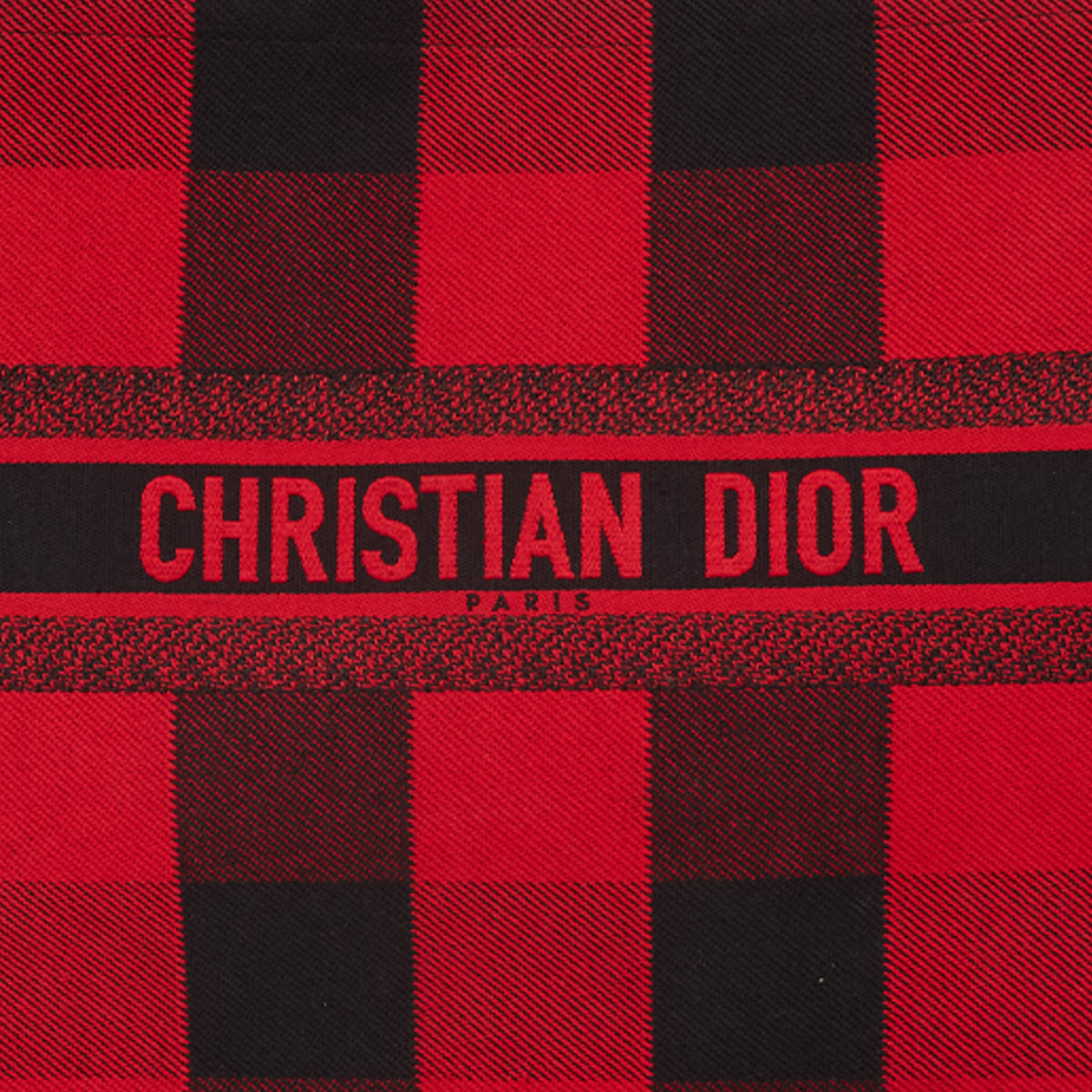 Bolsa Christian Dior Book Tote Xadrez