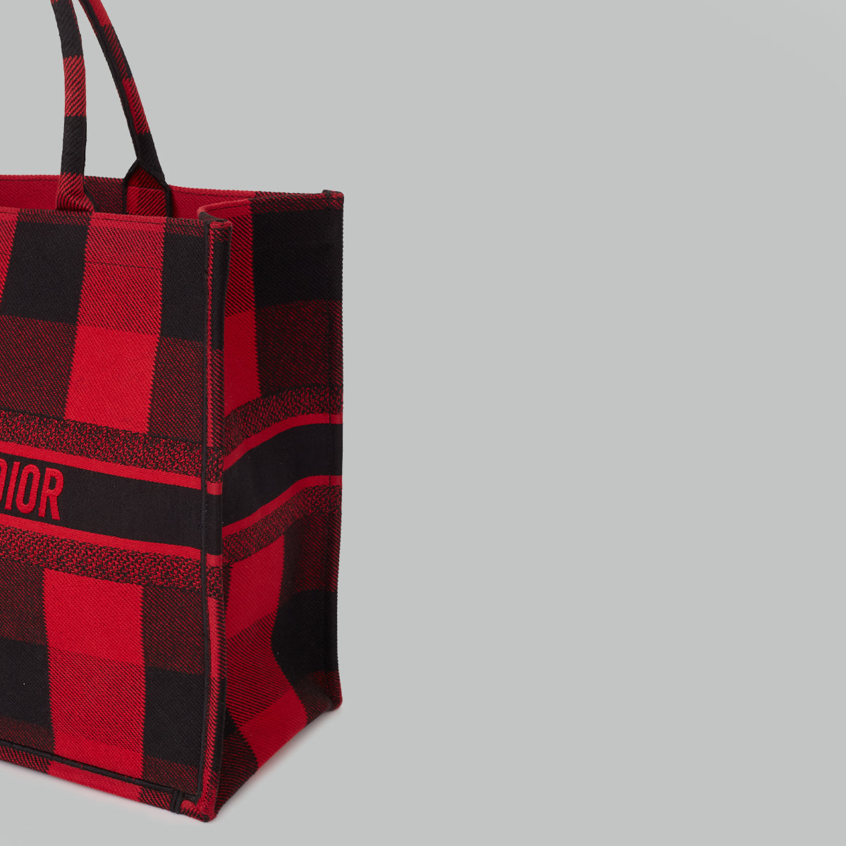 Bolsa Christian Dior Book Tote Xadrez