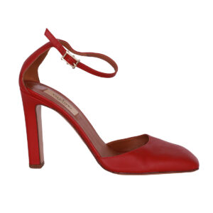 Scapin Valentino Couro Vermelho Tam. 37 Br