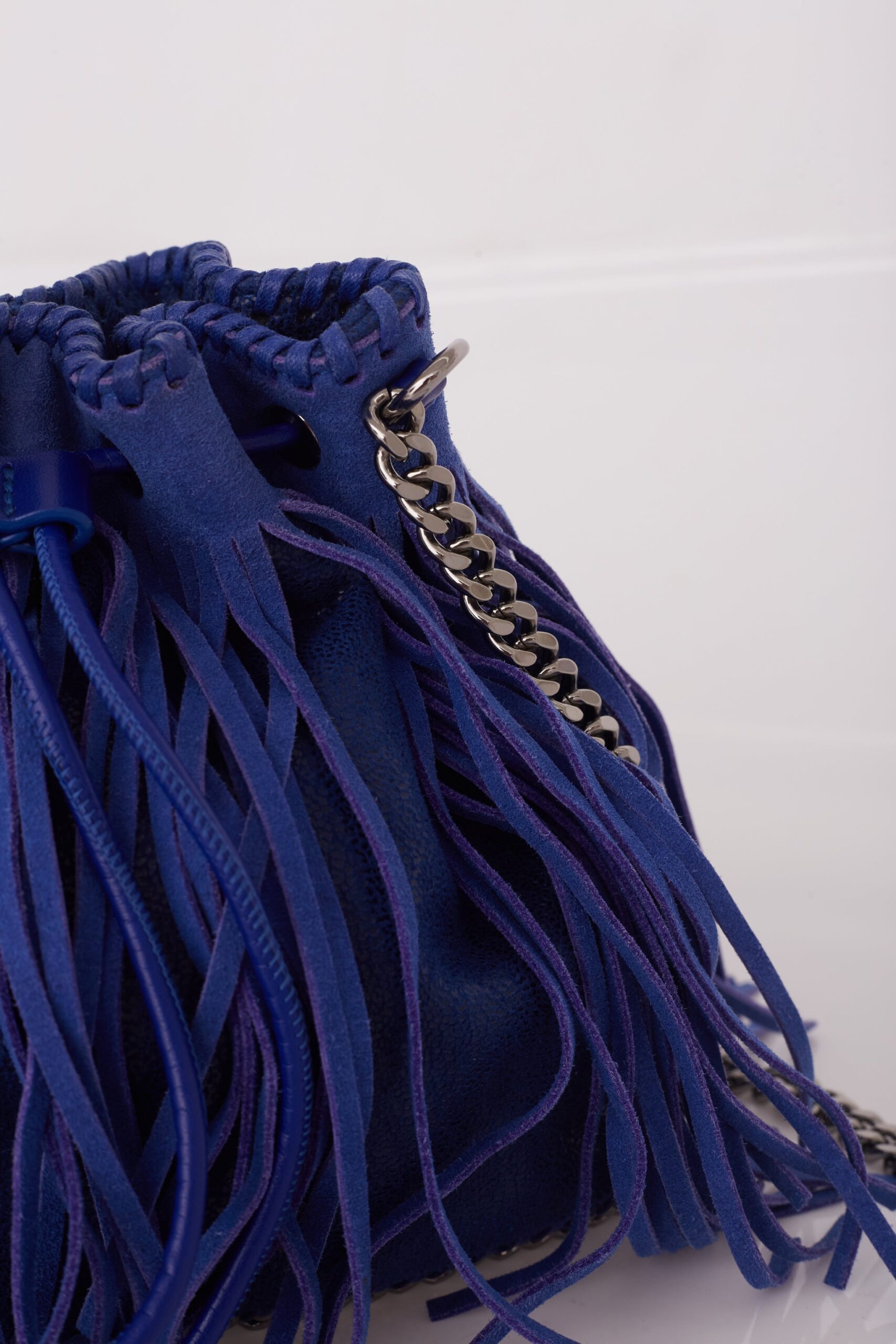 Bolsa Stella McCartney Bucket Small Fringed