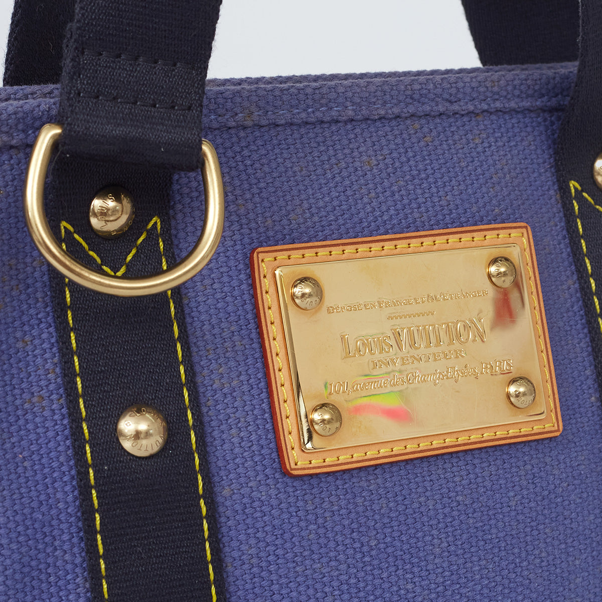 ⁠Bolsa Louis Vuitton Tecido Azul