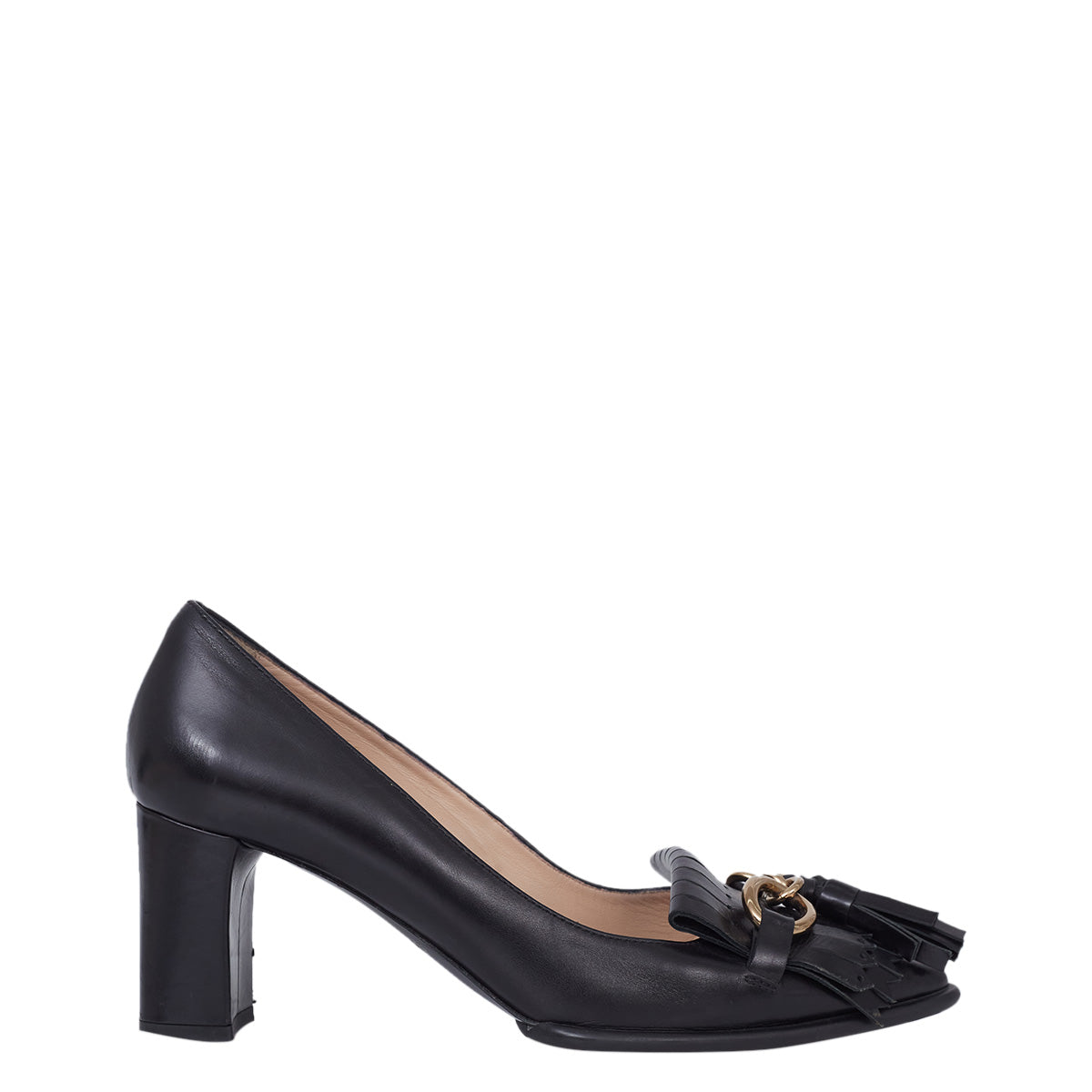 Sapato Tod’s Preto com Franja Tam. 36 Br
