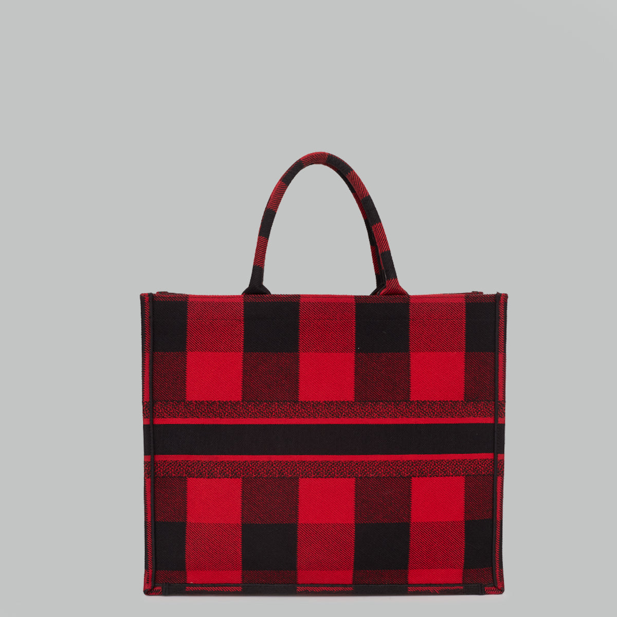 Bolsa Christian Dior Book Tote Xadrez