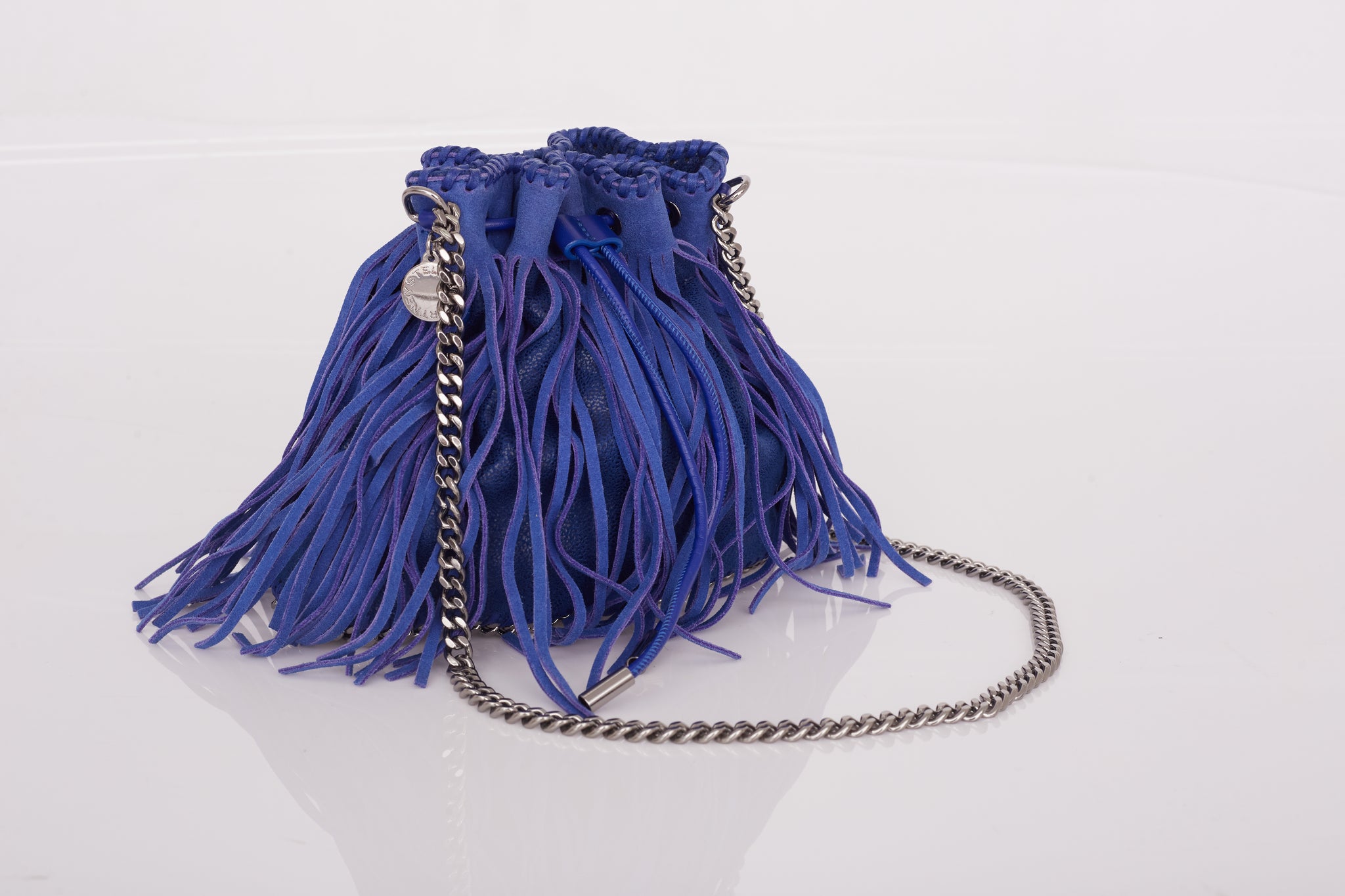 Bolsa Stella McCartney Bucket Small Fringed