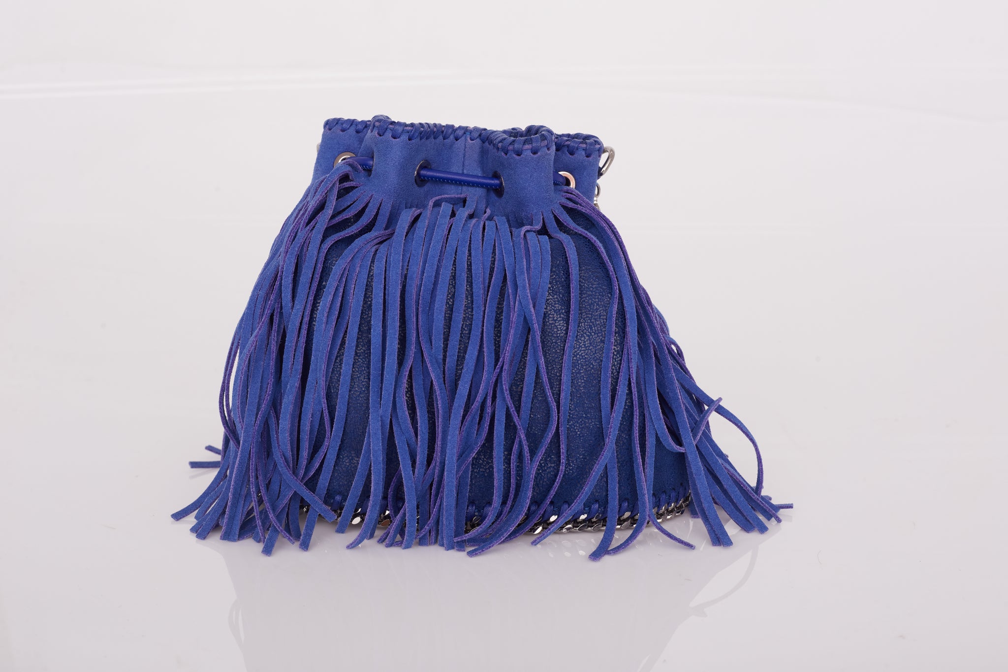 Bolsa Stella McCartney Bucket Small Fringed
