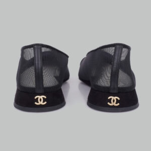 Sapatilha Chanel Preta Tela Tam. 38 Br