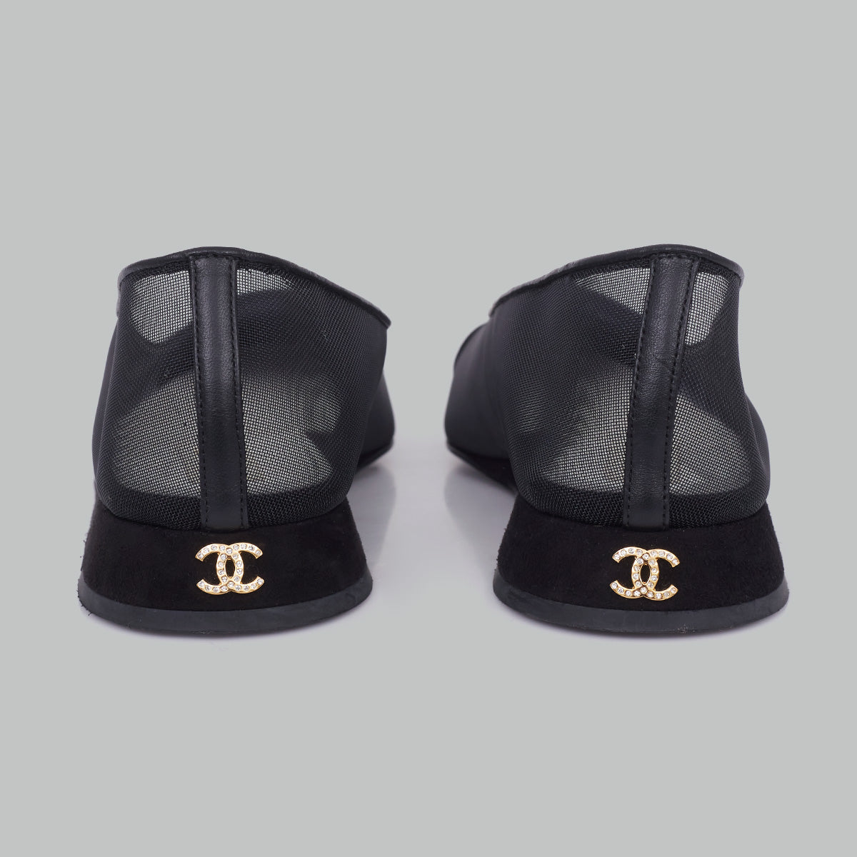 Sapatilha Chanel Preta Tela Tam. 38 Br