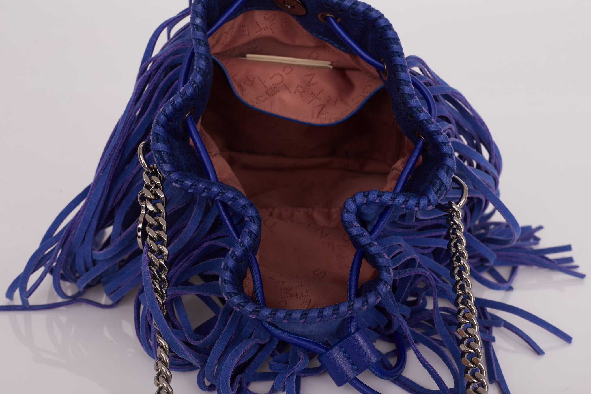 Bolsa Stella McCartney Bucket Small Fringed
