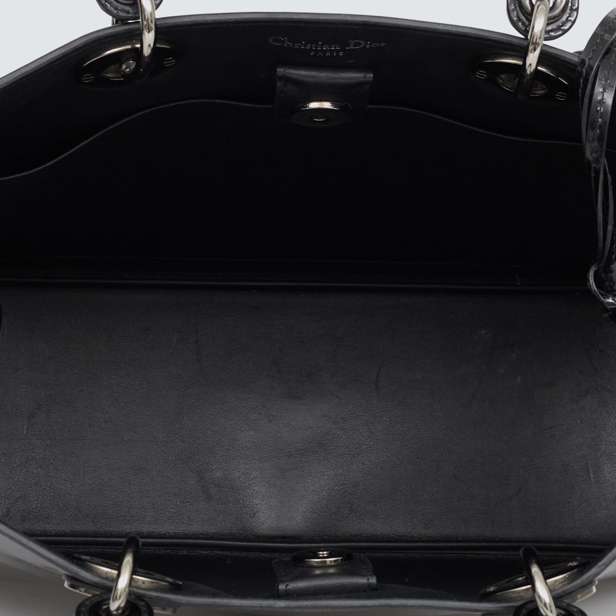 Bolsa Lady Dior Preta Verniz