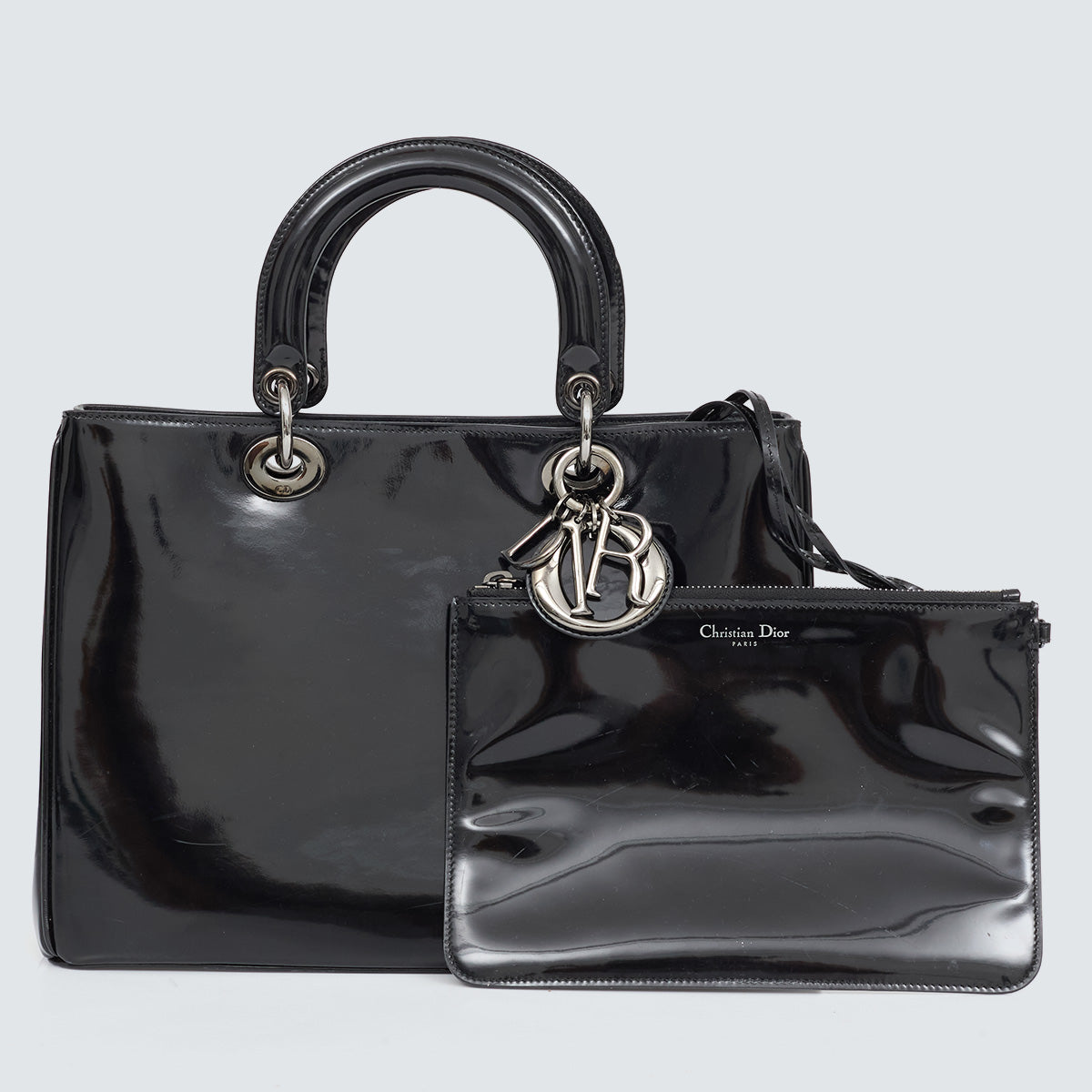 Bolsa Lady Dior Preta Verniz