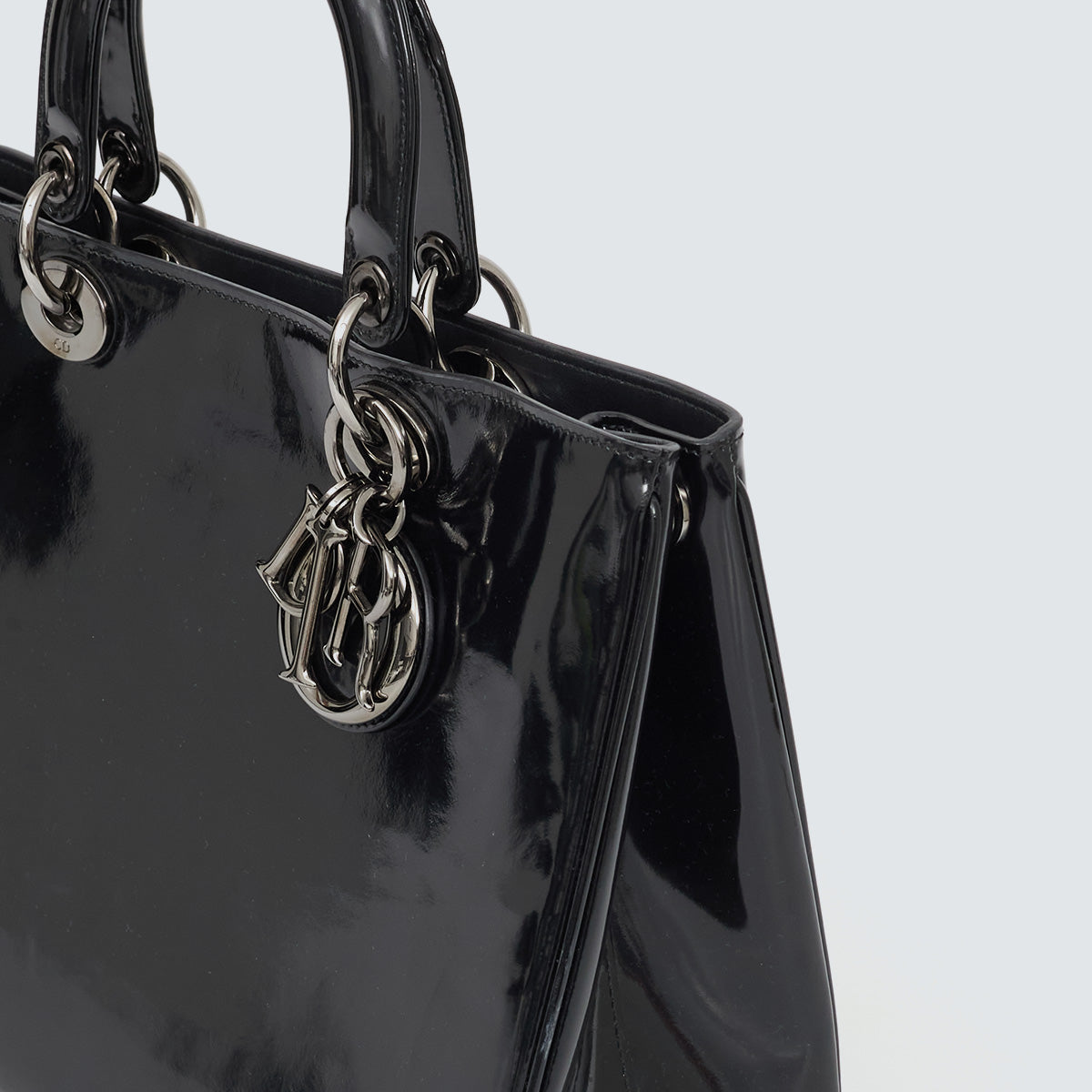 Bolsa Lady Dior Preta Verniz