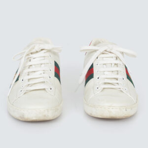 Tênis Gucci Ace Bordado Branco Tam. 38 BR