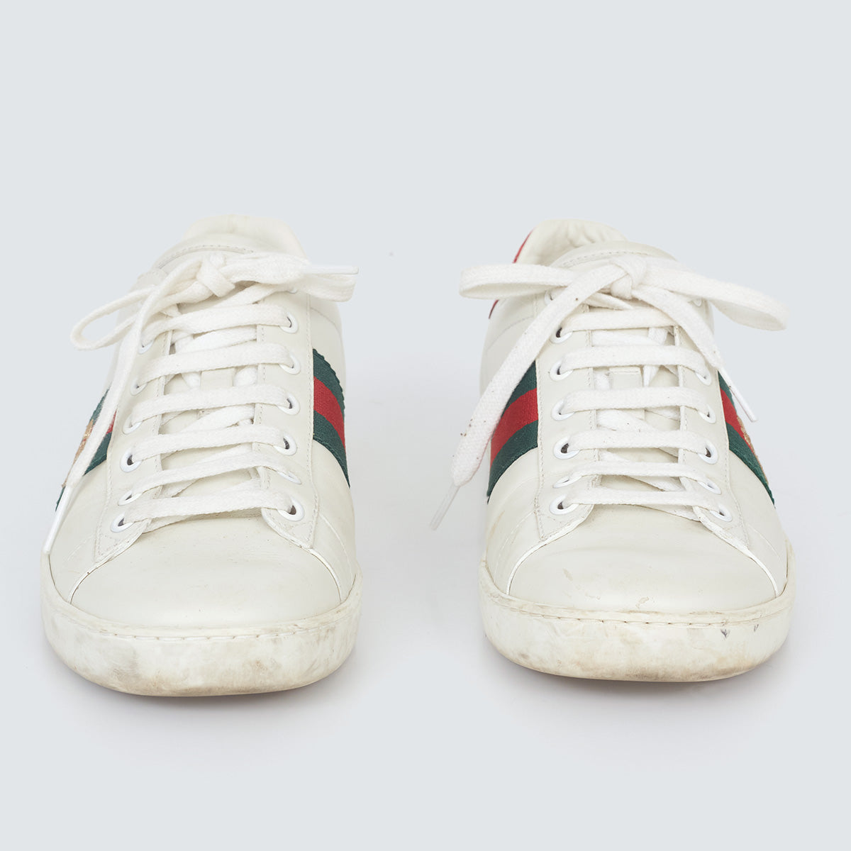 Tênis Gucci Ace Bordado Branco Tam. 38 BR