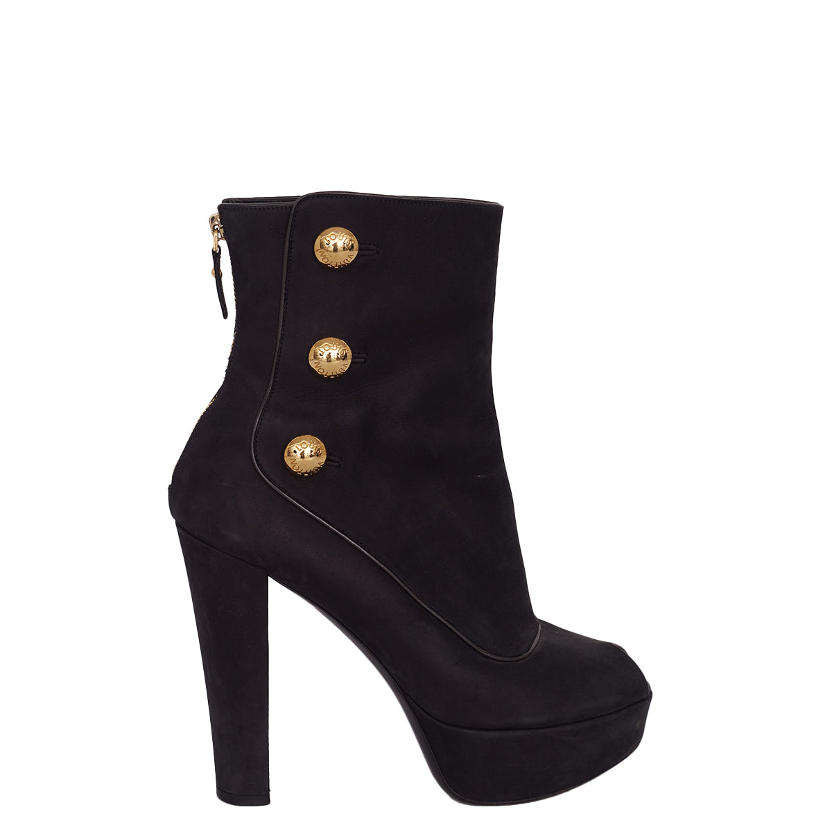 Ankle Boot Louis Vuitton Preta Tam. 37,5 Br