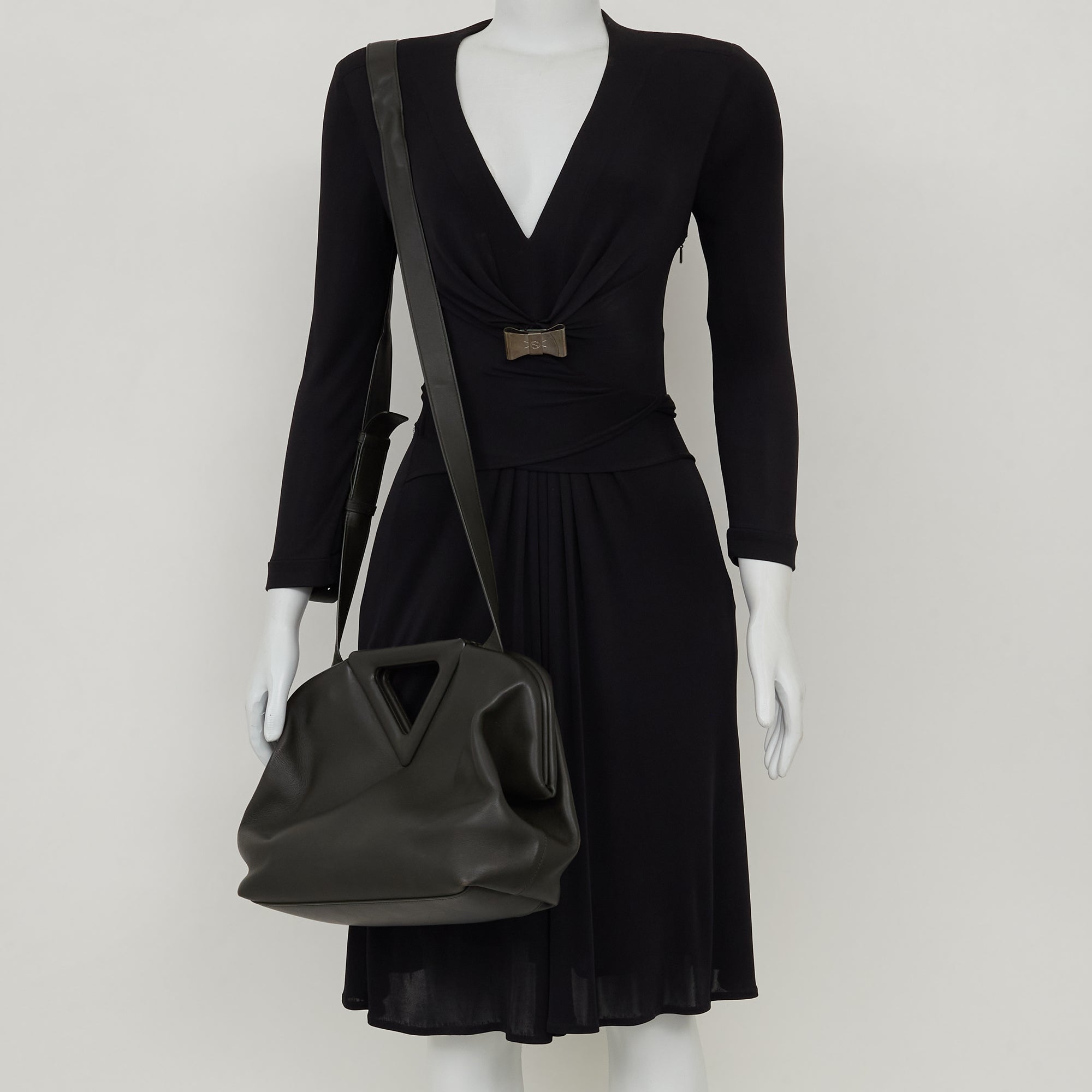 Bolsa Bottega Veneta The Point Verde Grande