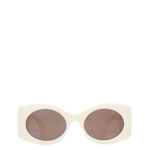 ⁠Óculos Gucci Matelassê Branco