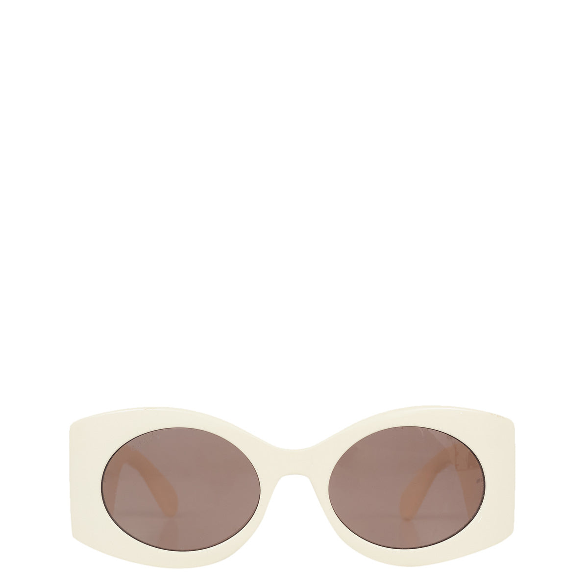 ⁠Óculos Gucci Matelassê Branco