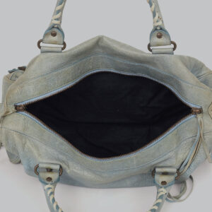 Bolsa Balenciaga Motorcross Turquesa