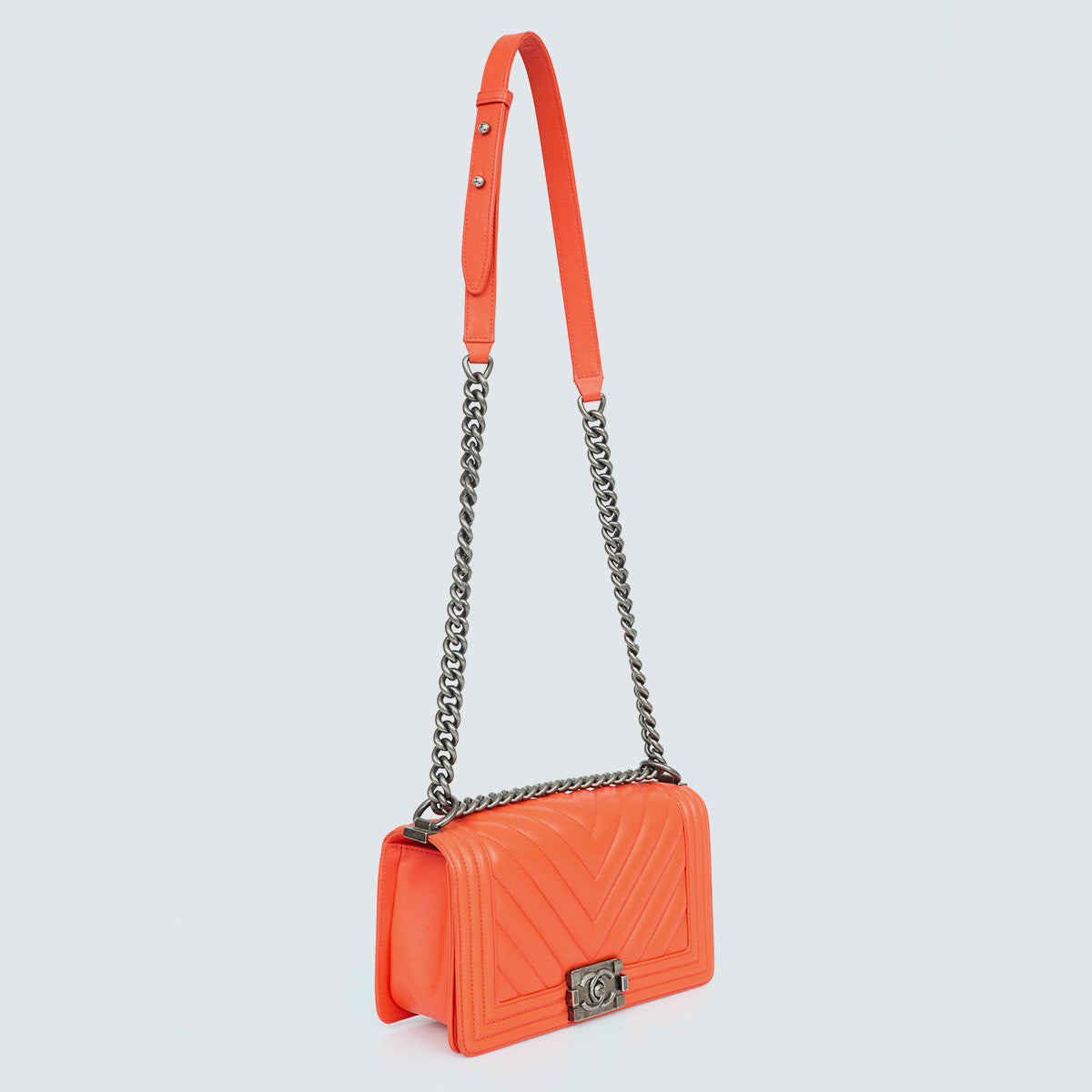 Bolsa Chanel Boy Coral