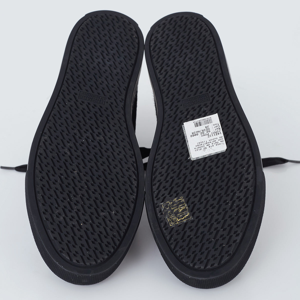 Tênis Hermés Couro Preto Tam. 37 Br