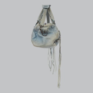 Bolsa Balenciaga Motorcross Turquesa