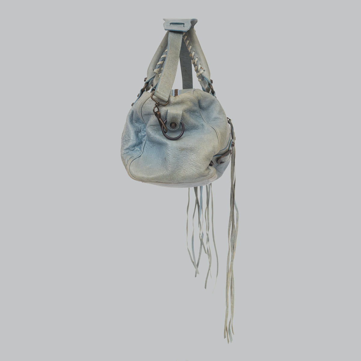Bolsa Balenciaga Motorcross Turquesa