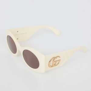 ⁠Óculos Gucci Matelassê Branco