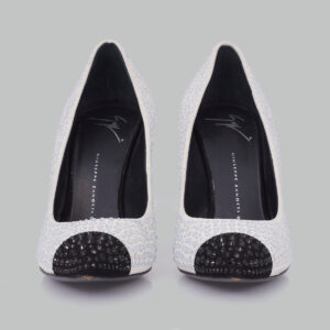 Scarpin Giuseppe Zanotti Preto e Branco  TAM. 37 BR