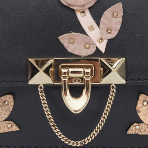 Bolsa Valentino Preta Flores