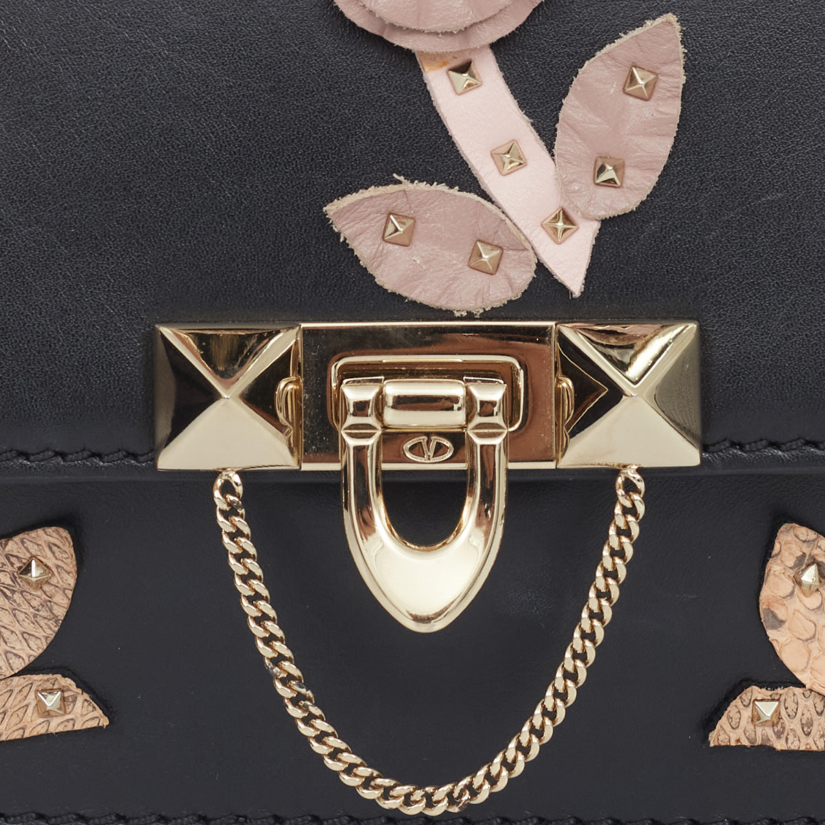 Bolsa Valentino Preta Flores