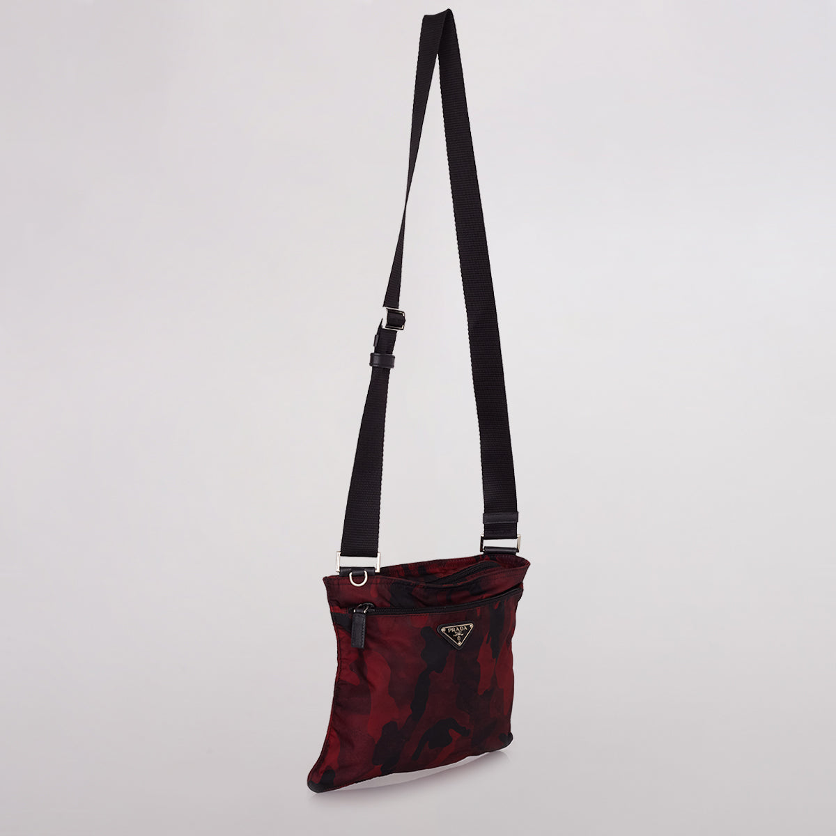 Bolsa Prada Vinho Estampada