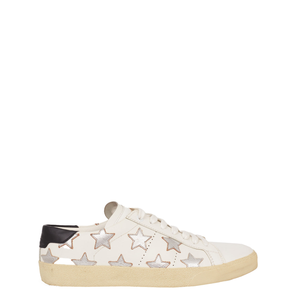 Tênis Saint Laurent Branco com Estrelas TAM. 37 BR