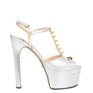 Sandália Gucci Angel Prata Tam. 38 Br