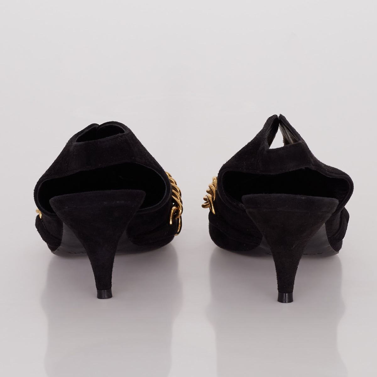 Mule Burberry Preto Corrente Tam. 35,5 Br